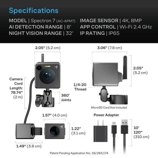 Grow Kamera AC Infinity SPECTRON 7 KI 4K - Bild 8