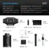 AC-FKT4-Product-Dimensions__14437.1785961779.webp AC Infinity Luftfilter-Set PRO AC-FKT4 100mm - Bild 7