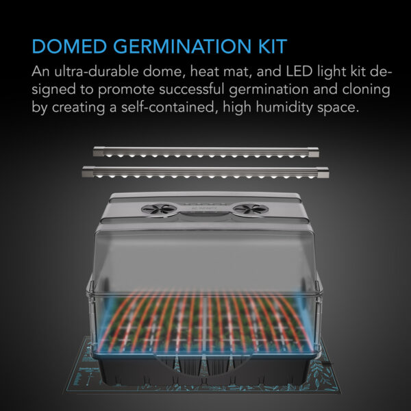HumidityDomeX5_SP2__48161.1761868655.jpg Stecklings-Gewächshaus LED mit Heizmatte 5x8 - AC Infinity Propagation System - Bild 7