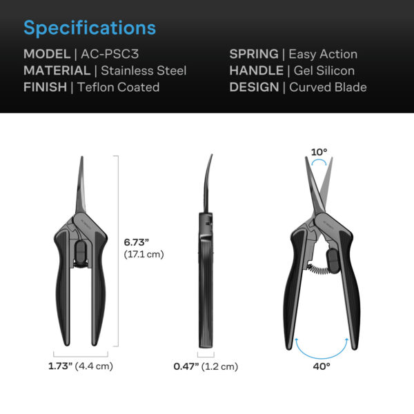 Pruning-Shears_C3_Curved-Blade_SP5__63540.1763505160.jpg AC Infinity gebogene Astschere aus Edelstahl - Bild 5
