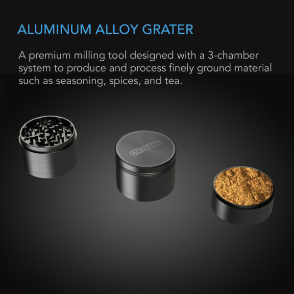 StorePhoto2_Spices__98393.1654205997.jpg 3-Kammer Grinder schwarz 5 cm AC Infinity - Bild 2
