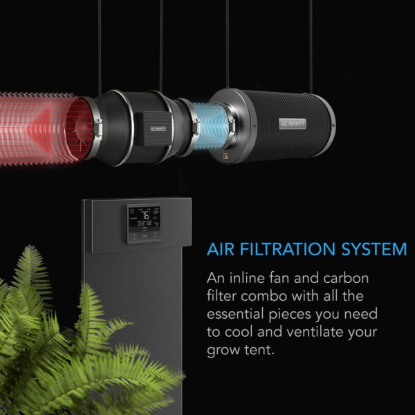 StorePhoto2__76156.1692315523.jpg AC Infinity Luftfilter-Set PRO+ AC-FKT8 200mm - Bild 2