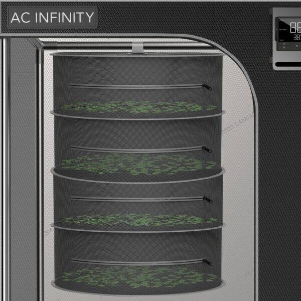 StorePhoto5__38022.1657045671.jpg Hängendes Trockengestell AC Infinity 45 cm 4 Ebenen - Bild 5