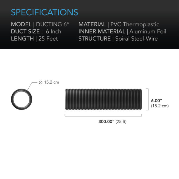 AC Infinity Luftschlauch 7.62 Meter lang 150 mm - Bild 5