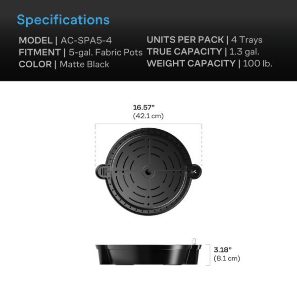 AC Infinity Bewässerungsbasis 4er-Pack - Bild 6