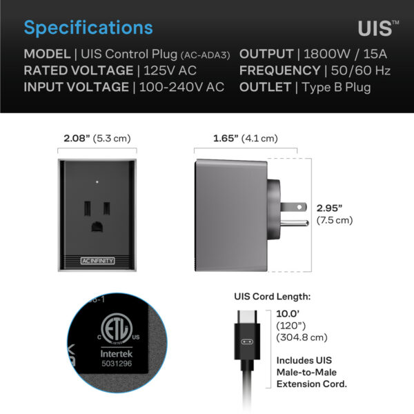 UIS Control Plug AC Infinity - Bild 6
