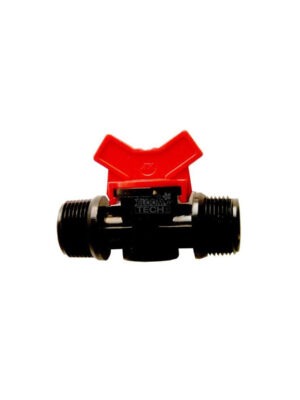 Absperrhahn PE 2x Ø19mm (3/4 Zoll) Außengewinde