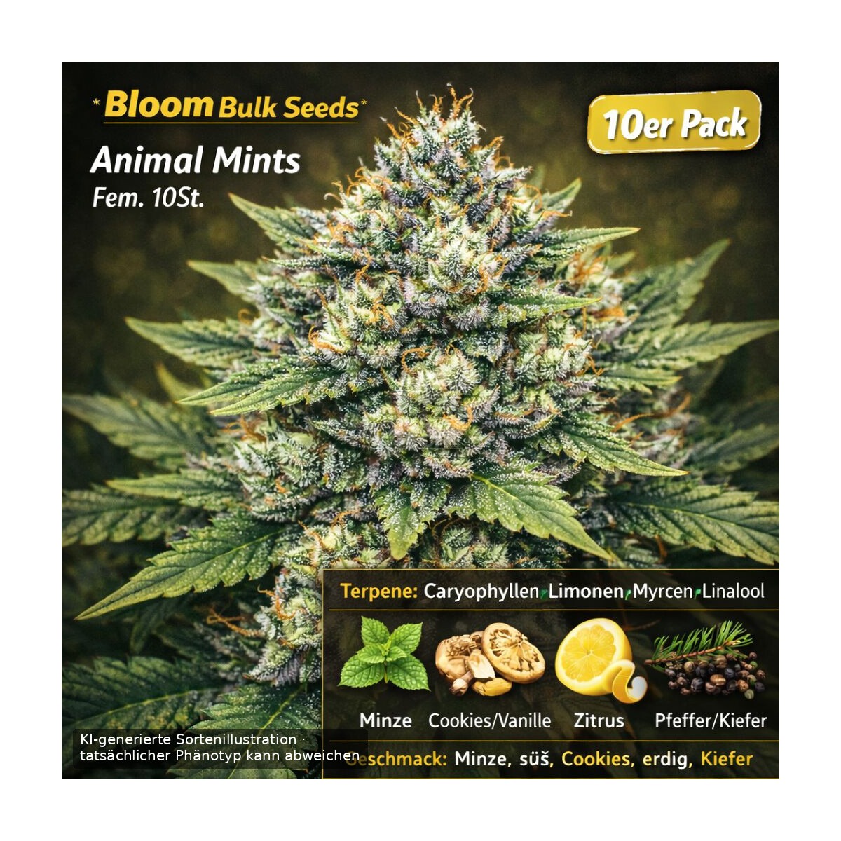 Animal Mints - Bloom Bulk Seeds feminisiert 10er Pack