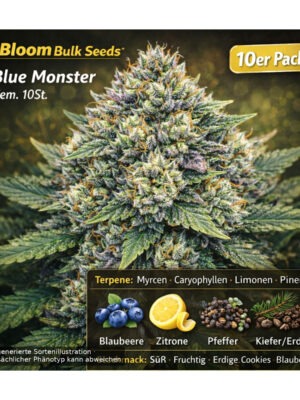 Blue Monster – Bloom Bulk Seeds feminisiert 10er Pack Cannabis Samen