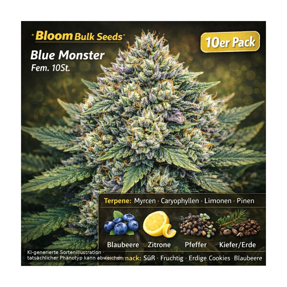 Blue Monster  - Bloom Bulk Seeds feminisiert 10er Pack