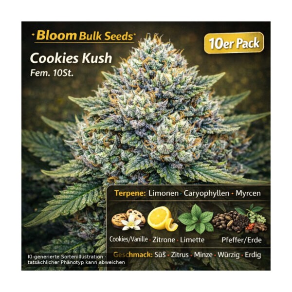 Cookies Kush – Bloom Bulk Seeds feminisiert 10er Pack Cannabis Samen