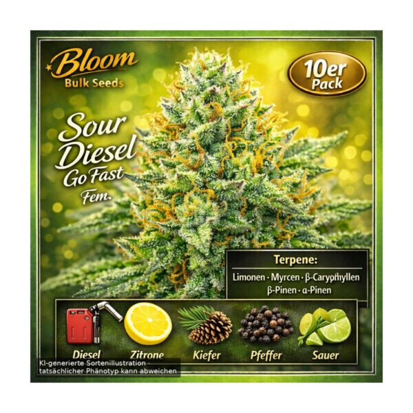 Sunset Sherbet Go Fast – Bloom Bulk Seeds feminisiert 10er Pack Cannabis Samen