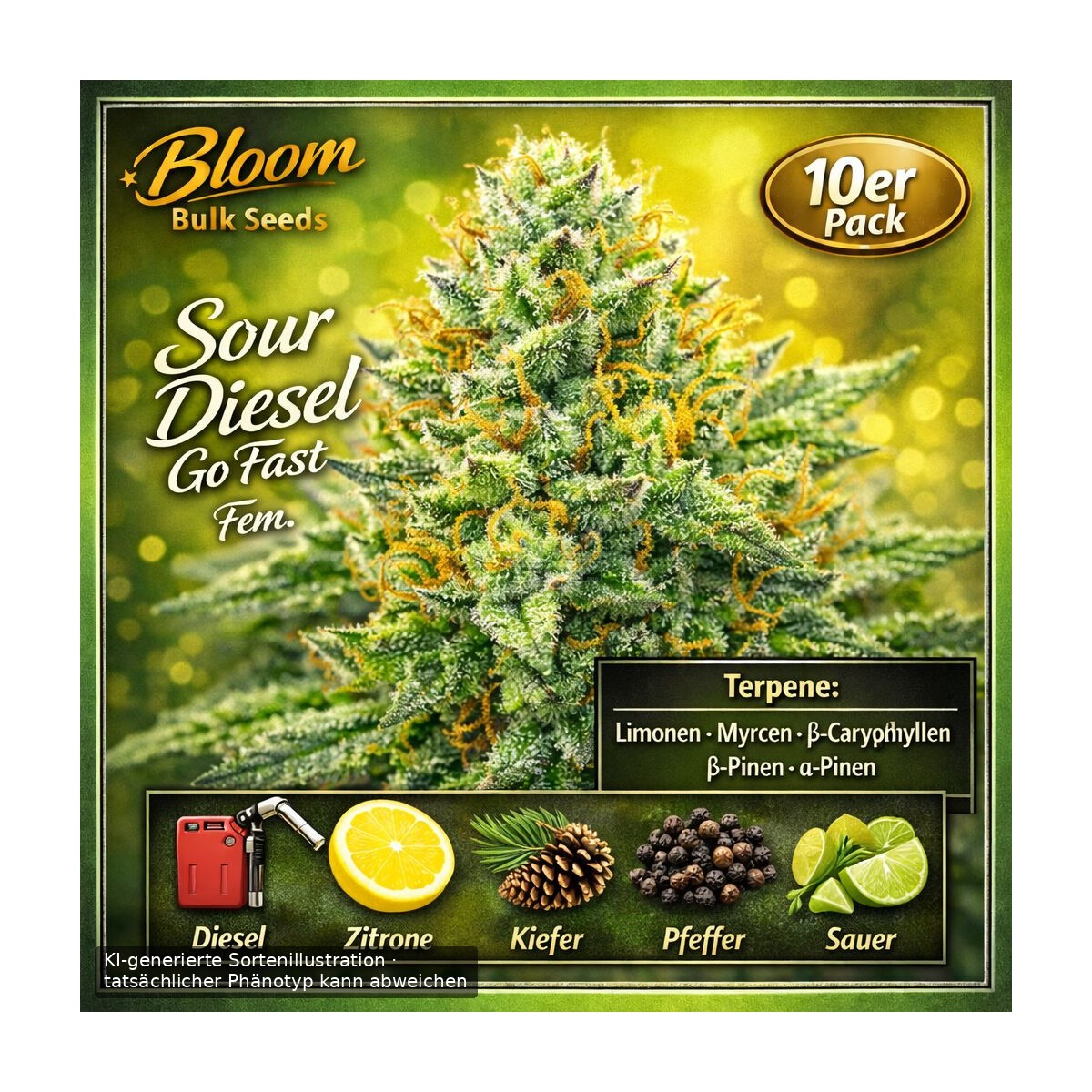 Sunset Sherbet Go Fast - Bloom Bulk Seeds feminisiert 10er Pack
