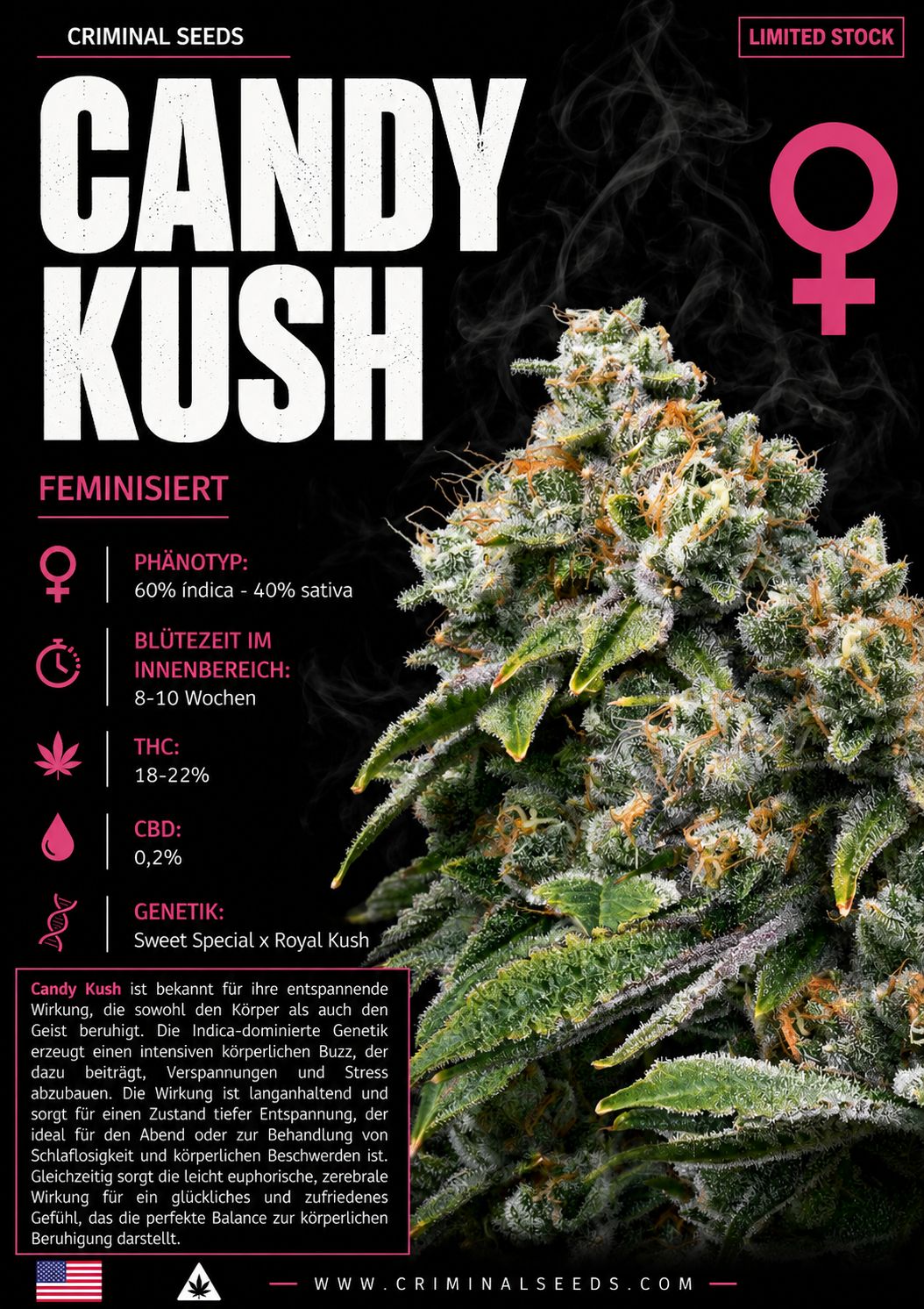 Candy Kush - Criminal Seeds feminisiert 3er Pack