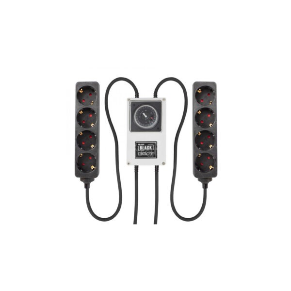 Lumii Black Zeitschaltuhr mit Relais 8Way 2x 1,8kW Beleuchtung