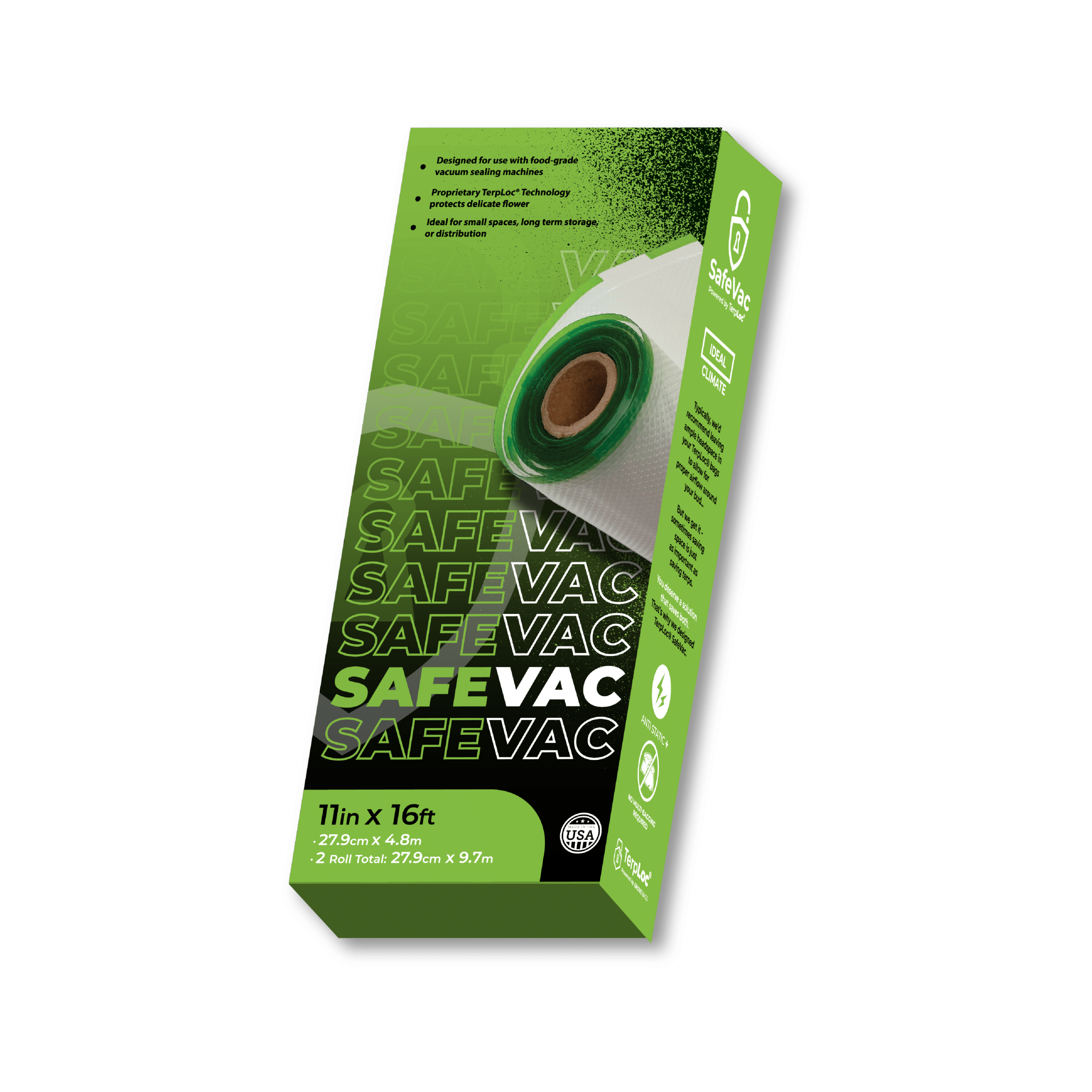 Grove Bags - TerpLoc SafeVac 2 Stck. 4,8m x 28cm