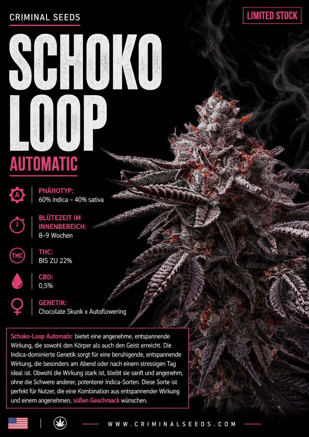Schoko Loop Auto - Criminal Seeds feminisiert 3er Pack