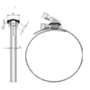 Universal-Schlauchklemme mit Schnellverschluss 325 mm