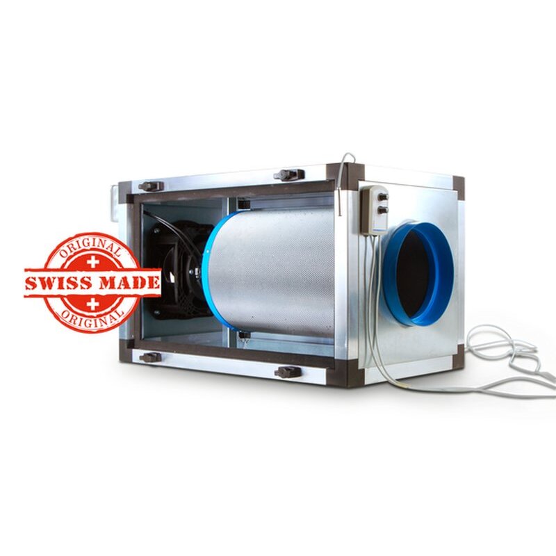CarbonActive EC Inline FilterUnit 1200m³/h 200er Flansch nur Lüfter