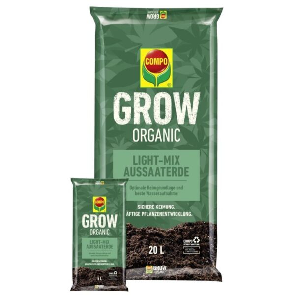 COMPO GROW ORGANIC Light-Mix Aussaaterde 20L COMPO GROW ORGANIC Light-Mix Aussaaterde 20L