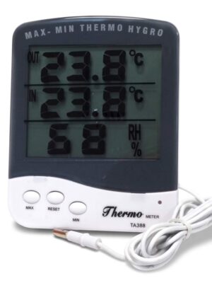 Digitales Premium Min-Max Thermo-/ Hygrometer Weiß