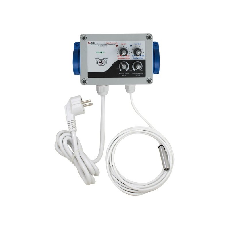 GSE digitaler Klimacontroller für Temp. u. Luftfeuchte Zu-, Abluft (2LHY) 2A