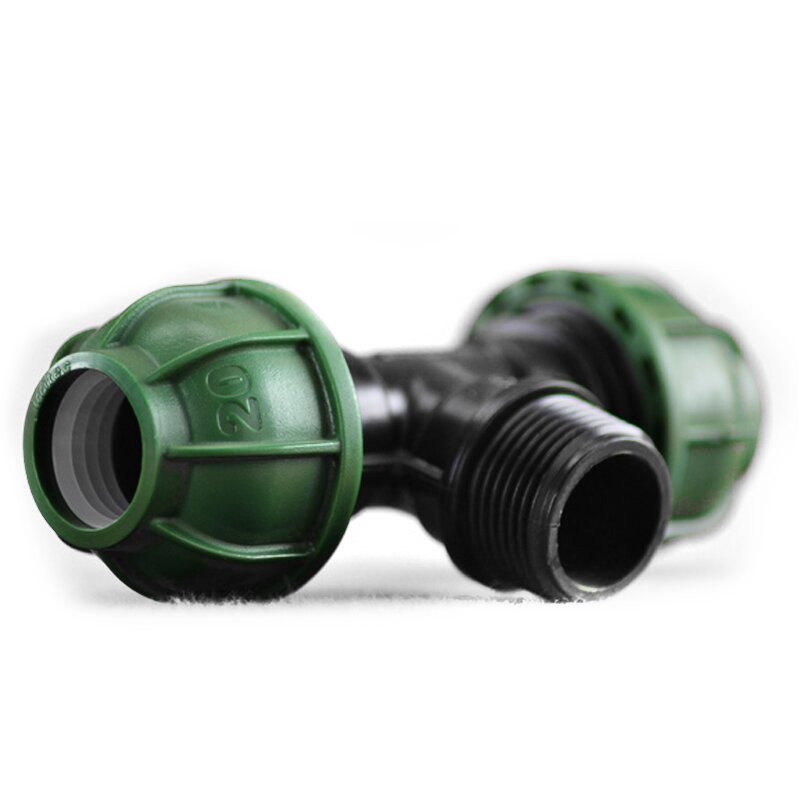 PE T-Stück 25mm-3/4" AG-25mm Schraub