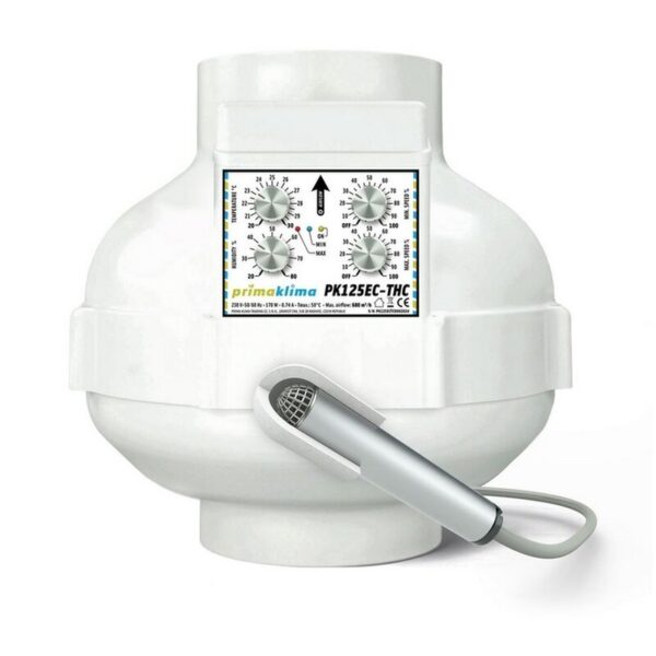 Prima Klima EC-THC Ventilator Temp&Hygro Control 680m³/h 125mm