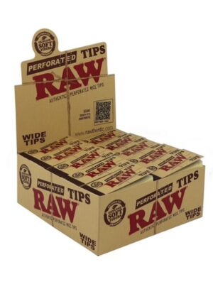 RAW WIDE TIPS 50 tips/booklet, 50 booklets/Box