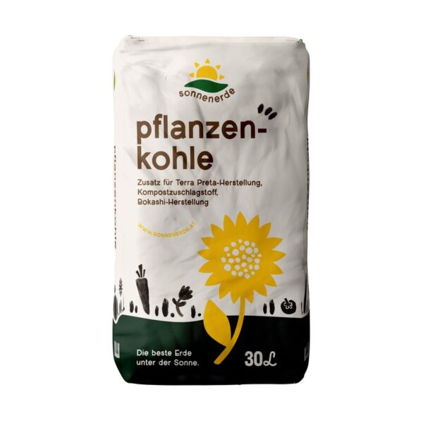 Sonnenerde Bio Pflanzenkohle 30L