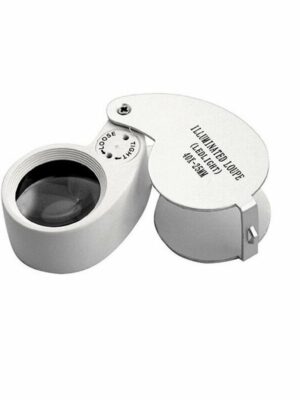 Taifun Taschenlupe LED-Beleuchtung, 40x – 25 mm